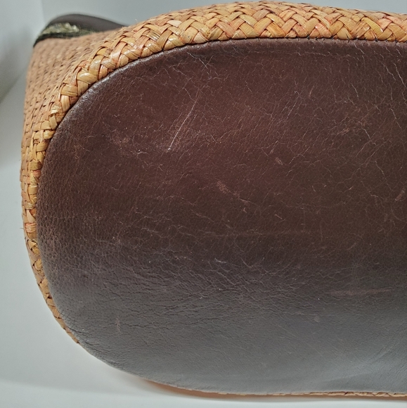 Beach Rattan Basket Weave Tote Bag Extra Large Beach Bag - Picture 14 of 16